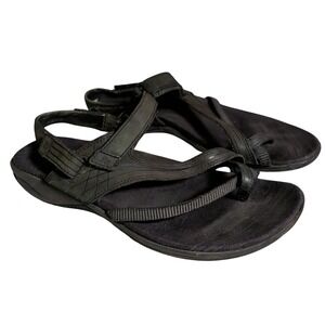 Merrell Freesia Bungee Sandals Womens Size 8 Black Strappy Gorpcore Gorp